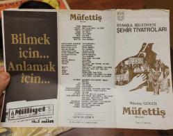 DÖNEMİN ÜNLÜLERİYLE MÜFETTİŞ OYUNU BROŞÜRÜ. KOLEKSİYONLUK.