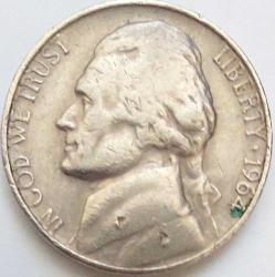 AMERİKA 5 Cent (Jefferson), 1964 ÇÇT