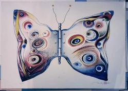 Selçuk Demirel - Kelebek Gravür (56x76cm)