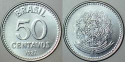 BREZİLYA 50 CENTAVOS 1987 ÇİL KONDİSYON.