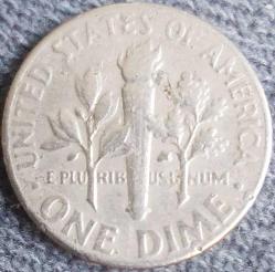 AMERİKA 1 Dime (Roosevelt), 1966 ÇÇT