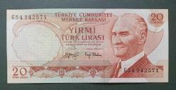 6 Emisyon G 54 Seri 20 Lira Çil