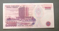7 Emisyon E 66 777129 Seri 20 Bin Lira Çil