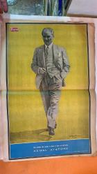 HAYAT HAFTALIK HABER MECMUA, DERGİSİ - ORTA SAYFA POSTER : KEMAL ATATÜRK, HAMOUN GORMEN - SIRA NO: 763 TARİH: 20 MAYIS 1971 SAYI: 21  İSMET İNÖNÜ - MEVHİBE HANIM - KUTLU ERTUNA - ŞEMSİ KUSEYRİ - MEHMET SÜRENKÖKTEN - ÇETİN EMEC - VEYSEL HAMAMCI - HAKİM DUND TOPÇU - HASAN İNCE - SADİ KOÇAŞ - TÜRKAN AKYOL - AYŞE - CAHİT ORGEN - SABAHAT ABADAN - GÜLER GENECİ - ÜMİT EMÜLER - HÜLYA SAKRAK  İNÖNÜ RAPORU - GENÇLİK VE SPOR BAYRAMI - BURDUR DEPREMİNDEN GÖRÜLMEMİŞ RESİMLER - BİR ANNENİN KADERİ - ERİM BURDUR'DA - SÖYLE AYŞE NEREN AĞRIYOR - BİR KAĞIT POLİTİKASI GEREKLİDİR - BU ENKAZ 5 KİŞİYE MEZAR OLDU - İLK GECE - İNÖNÜ'NÜN GÖZÜNÜ AYDINLIĞA KAVUŞTURAN EKİP - İNÖNÜ’NÜN AMELİYATINI NASIL YAPTIM -  EKSİKSİZ TAM TAKIM 48 SAYFA