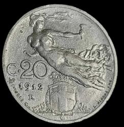 İtalya 1912 20 Centesimi