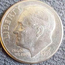 AMERİKA 1 Dime, 1992 ÇÇT+ 