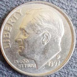 AMERİKA 1 Dime, 1997 ÇÇT+ 