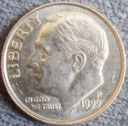 AMERİKA 1 Dime, 1999 ÇA 