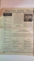 HAYAT HAFTALIK HABER MECMUA, DERGİSİ - ORTA SAYFA POSTER : Hamag 1906- MİMOZALI Hayat 24 KADIN - SIRA NO: 796 TARİH: 26 OCAK 1972 SAYI: 2  SIMLA KANTARCI - BAHAR ERDENİZ - ŞEVKET RADO - HİKMET FERİDUN ES - ÇETİN EMEC - CH. BAUDELAIRE - A. SAMAIN - PASTEUR - DIDEROT - EINSTEIN - KONTES DE GENLIS - VOLTAIRE - OSCAR WILDE - K. MANSFIELD - BOSSUET - CALDERON - ŞEVKET HIFZI - AHMET HAŞİM - ZÜLFİKAR ALİ BUTTO  HAYAT OKUYUCULARINA YENİ YIL ARMAĞANI: 4 MURAT OTOMOBİLİ VE 32 PHILIPS TELEVİZYONU - KUPON VE ÇEKİLİŞ DUYURUSU - DÜŞÜNCELER SÖZLÜĞÜ: ŞAŞKINLIK, ŞEHVET, ŞEKİL, SEVK, ŞEY, ŞEYTAN - ZÜLFİKAR ALİ BUTTO’NUN İKİ SALONLU SİYASİ PORTRESİ - AHMET HAŞİM’DEN SADELEŞTİRİLMİŞ ŞİİR: KIŞ - HİKMET ONAT’IN “MAVNALAR” TABLOSU - ŞEVKET RADO’DAN ALMANYA GÖZLEMLERİ - TÜRK İŞÇİLERİNİN YAŞAM ALANI OLARAK ALMANYA - İKİNCİ DÜNYA SAVAŞI SONRASI ALMANYA’NIN YÜKSELİŞİ -  EKSİKSİZ TAM TAKIM 48 SAYFA