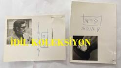 SUNUCU ORHAN BORAN'IN ORİJİNAL 2'Lİ FOTOĞRAF SETİ - 12 x 9 cm EBADINDA - ORHAN BORAN ve KOL SAATİNİ GÖSTEREN 2 FARKLI KARE (KAĞITLARI 12 x 9, İÇİNDEKİ FOTOĞRAF KARELERİ 5 x 4,5 cm EBADINDADIR)