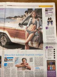 HÜRRİYET CUMARTESİ GAZETESİ DOĞUM GÜNÜ HEDİYESİ- 3 HAZİRAN 2017 -Baktığım gazetelerde gördüğüm isimler ve başlıklar:  Muazzez Ersoy - Şenol Kolcuoğlu - Hakan Gence - Bülent Ersoy - Doğan Hızlan - Ahmet Özkan - Mehmet Ali Birand - Pınar Aylin - Bahar Çuhadar - Güliz Arslan - Aslı Barış - Ayşe Arman - Özlem Karakurt - Mahalle baskısına aldırış etmem - Yeri geldiğinde o mahalleye kafa tutmasını da bilirim - Nostalji albümü annemin fikriydi - Allah’a şükürler olsun henüz buruşmadım - Bir ütopyanın gerçekleşmesi - Hayat belki de işaretleri doğru toplama oyunudur - Küçük bir Türkiye öyküsü - Dijital renklerin dünyası - Mücevher takmak heyecan veriyor - Güçlü olmak gücü olan birinin kollarına sığınmaktan daha güzel - Özlem’in aşk sözlüğü - Hürriyet Cumartesi - Her çocuk Messi olmak ister - İstanbul - Ramazan iftar keyfiniz şarap sosyal emanete - O kırmızı kutuyu almakta seksi bir şey var - Medya - Ekranlarda tekrar Lynch zamanı - Söyleşi - Nostalji kraliçeliğinden kebap patroniçeliğine -