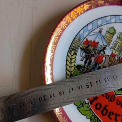 Vintage bira festivali duvar tabağı. Grub Von oktoberfest 20 cm porselen