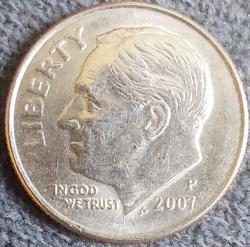 AMERİKA 1 Dime, 2007 ÇA 