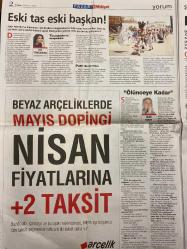 MİLLİYET PAZAR GAZETESİ DOĞUM GÜNÜ HEDİYESİ- 18 MAYIS 2003 -Çağan Irmak - Ahmet Tulgar - Yiğit Davaz - Aslı Çakır - Hülya Karamahmutoğlu - İzzet Çapa - Zihni Şardağ - Yiğit Karahmet - Mustafa Seven - Halim Fıçıcı - Ece Temelkuran - Ülkü Tamer - Cüneyt Ayral - Emre Ulaş - Nilüfer Oktay - Çağrı Kılıçcı - Amerika’da bir minik Türk pilot - Asmalı Konak’ın başarısını önemsemiyorum - İki farklı içkiydik beraber çok güzel bir kokteyl olduk - Geleceğin liderleri arı gibi çalışıyor - Eski tas eski başkan - Ölünceye kadar - Havaalanına gazeteci gelir mi - Fatih hoca Aslanlar gibi mücadele edecek başarılı olup döneceksiniz dedi - Mankenlere sevgili olmayın dört gözle bekliyorlar - Tayyip Erdoğan’a yollayacağım - O konak yerinden oynayacak - Ortaklığımız yıldırım aşkı gibi - Cilalı Taş Devri - Emre Ula—İlber Ortaylı - İzzet çapa - Zihni Şardağ - Hümeyra Abdullah - Ahmet Turhan Altıner - Mehmet Yalçın - Viskinin anavatanında - Zeki Alasya - Aycan Genlik - Yalvaç Ural - Canan özgün - Ebru keser - Sa