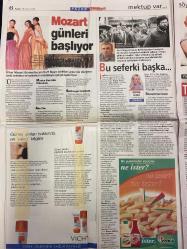 MİLLİYET PAZAR GAZETESİ DOĞUM GÜNÜ HEDİYESİ- 18 MAYIS 2003 -Çağan Irmak - Ahmet Tulgar - Yiğit Davaz - Aslı Çakır - Hülya Karamahmutoğlu - İzzet Çapa - Zihni Şardağ - Yiğit Karahmet - Mustafa Seven - Halim Fıçıcı - Ece Temelkuran - Ülkü Tamer - Cüneyt Ayral - Emre Ulaş - Nilüfer Oktay - Çağrı Kılıçcı - Amerika’da bir minik Türk pilot - Asmalı Konak’ın başarısını önemsemiyorum - İki farklı içkiydik beraber çok güzel bir kokteyl olduk - Geleceğin liderleri arı gibi çalışıyor - Eski tas eski başkan - Ölünceye kadar - Havaalanına gazeteci gelir mi - Fatih hoca Aslanlar gibi mücadele edecek başarılı olup döneceksiniz dedi - Mankenlere sevgili olmayın dört gözle bekliyorlar - Tayyip Erdoğan’a yollayacağım - O konak yerinden oynayacak - Ortaklığımız yıldırım aşkı gibi - Cilalı Taş Devri - Emre Ula—İlber Ortaylı - İzzet çapa - Zihni Şardağ - Hümeyra Abdullah - Ahmet Turhan Altıner - Mehmet Yalçın - Viskinin anavatanında - Zeki Alasya - Aycan Genlik - Yalvaç Ural - Canan özgün - Ebru keser - Sa