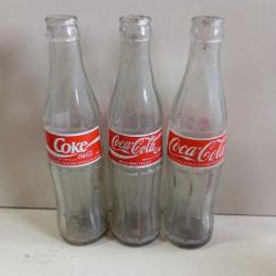 ESKİLERDEN 3 FARKLI COCA COLA ŞİŞESİ