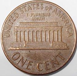 AMERİKA 1 Cent, 1967 ÇÇT (Abraham Lincoln)