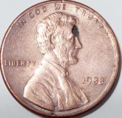 AMERİKA 1 Cent, 1988 ÇÇT (Abraham Lincoln)