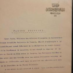 ÇERÇEVEDE LOZAN ANLAŞMASIYLA İLGİLİ DÖNEM ÇOĞALTMASI. BASKIDIR.