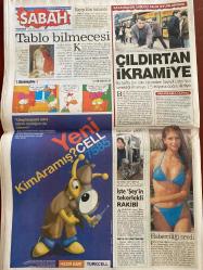 SABAH GAZETESİ DOĞUM GÜNÜ HEDİYESİ - 14 OCAK 2002 - TAM TAKIM 32 SAYFADIR -Saddam’ı siz uyarın-Ecevit’in ABD gezisi böyle izlenir-Osman Kılıç-Kenan İmirzalıoğlu-Aşkın Nur Yengi-Ali Kemal Aktürk-Başkan Bush-Güngör Mengi-Yavuz Donat-Şükrü Elekdağ-Can Bartu-Hıncal Uluç-Haşmet babaoğlu-Çıldırtan ikramiye 2.5 trilyona doğru ilerliyor-İstemihan Talay-Duygu Dikmenoğlu-Müzik dünyasının Anadolu Kaplanı Kahtalı Mıçı-Nezihe’nin göbeğimTarkan’ı mest etti-İbrahim Tatlıses-Biz Kadir’le ancak dizide aşk yaşarız-Ceyda Düvenci-Alman gelin korkuttu-Nicole Güner-Dursune Kalkan-Mukaddes Azize gücü-Peynir ekmek karşılığı Fuhuş-Erol atar-Beni Zeki Müren ve Turgut Özal meşhur etti-Türkiye’de 30 çeşit evlilik tespit edildi-Lütfü Sezen-Kemal Derviş-Rahşan ecevit-Ağlayan Tenor Pavarotti-Brad pitt-Münci kalayoğlu-Atatürk’ü bir de onlardan dinleyin-Cengiz Altan-Sadıka Sabancı-Şevket Sabancı-Uğur Heperol-Haldun Derin-Salim Aru-Nejat Saner-Behçet uz-Paul Skinner-‘Balina’ sanığı Mehmet Niyazioğlu