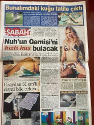 SABAH GAZETESİ DOĞUM GÜNÜ HEDİYESİ - 3 EYLÜL 2002 - TAM TAKIM 36 SAYFADIR - Erkan Mumcu AKP’ye girmesin diye yakın dostlarını devreye sokan eşi Işın Hanım’ın çabaları boşa çıktı-Emine Erdoğan’a özel timci koruma-Emine Hacıfazlıoğlu-verheugen-Korkut eken-Yasemin Kumral-Nuh’un gemisi’ni hızlı kuş bulacak-Molly Simms-Can Bartu-Şenol güneş-Hakan Şükür-Ortega-Aydın Örs-12 dev adam İspanya’dan fark yedi-Erdoğan Toprak, üç büyükler’in şubeleri için çözümü buldu-Turgay Demirel-Şenol Güneş-Ümit davala-Haydar pınarcı-Brugge’ün teknik direktörü Sllied’den Galatasaray’a övgü-Fatih Terim-Yaşar yalçın-Christian-Andres Mendoza-Özhan Canaydın-Futbol Federasyonu,Hakan Şükür’ün kulüp bulabilmezi için transfer süresini uzatıyor-Mustafa koç ve eşi Carolıne-Ecevit’in konvoyunda sarhoş şoför dehşeti-14. Dünya Basketbol Şampiyonasında Türk Seyirciler-Zenger yine politik arenada-Süleyman Demirel-Turgut Özal-Necmettin Erbakan-Mansur Foroutan-Ali Kırca-Metin Münir-CeBIT-Feyzi erenkuş-Mesut yılmaz-Emrehan halıcı