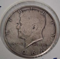 1964 U.S.A KENNEDY GÜMÜŞ HALF DOLLAR