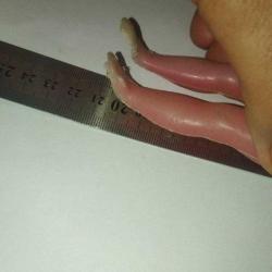 Eski Dönem Şişme Plastik Oyuncak Bebek