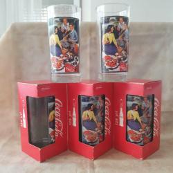 Coca Cola 125. Yıl Promosyon Bardakları (3 Adet Kutulu, 2 Adet Kutusuz)