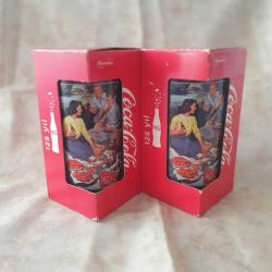 Coca Cola 125. Yıl Promosyon Bardakları (3 Adet Kutulu, 2 Adet Kutusuz)