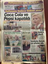 SABAH GAZETESİ DOĞUM GÜNÜ HEDİYESİ - 26 AĞUSTOS 1993 - TAM TAKIM 44 SAYFADIR - eski kocasından aldığı 8 milyarı bankadan çekip savcılığa veren Nurdan Erbuğ, “Artık sokağa çıkamaz hale geldim” dedi -İnönü ve Sözen istifa etmeli-Ergun Göknel-Melissa’nın namus davası-coca cola ve Pepsi kapatıldı-yunan Ortodoks kilisesi 200.000 Müslüman‘ın katilinden sorumlu sırpların lideri Radovan Karadziç’e barış ödülü verdin-Tansu Çiller-Necmettin Erbakan-filiz Ergün-Sezen Aksu-sanatçılar burçak için seferber oldu-Gordon Milne-Francesco-Oktay derelioğlu-Sergen Yalçın-Wagenhaus sakatlandı-Adnan Polat-Cimbom’da Haessler sesleri-Alpay-Yusuf-Metin-Şener-İboretti ve 7 cüceler-Carreras-Caballe-Refik Durbaş-Gönül Yazar Gazino hayatını bıraktı-Ozan Orhon-Zeynep Esen-Sezen Aksu Rekor kırdı-Alman Turistlere Bomba-Çetin Altan-sosyal yaraya gençler merhem oldu-Zülfü Livaneli-mimar Sinan Lisesi-Ali Rıza Tanaltay-Özlem Kaflı-Sakıp Sabancı-Pınar ve İsmail Kocaerkek-Ahmet Vardar-Aydemir Çelik-Oya ve Bora-İnönü