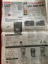 SABAH GAZETESİ DOĞUM GÜNÜ HEDİYESİ - 26 AĞUSTOS 1993 - TAM TAKIM 44 SAYFADIR - eski kocasından aldığı 8 milyarı bankadan çekip savcılığa veren Nurdan Erbuğ, “Artık sokağa çıkamaz hale geldim” dedi -İnönü ve Sözen istifa etmeli-Ergun Göknel-Melissa’nın namus davası-coca cola ve Pepsi kapatıldı-yunan Ortodoks kilisesi 200.000 Müslüman‘ın katilinden sorumlu sırpların lideri Radovan Karadziç’e barış ödülü verdin-Tansu Çiller-Necmettin Erbakan-filiz Ergün-Sezen Aksu-sanatçılar burçak için seferber oldu-Gordon Milne-Francesco-Oktay derelioğlu-Sergen Yalçın-Wagenhaus sakatlandı-Adnan Polat-Cimbom’da Haessler sesleri-Alpay-Yusuf-Metin-Şener-İboretti ve 7 cüceler-Carreras-Caballe-Refik Durbaş-Gönül Yazar Gazino hayatını bıraktı-Ozan Orhon-Zeynep Esen-Sezen Aksu Rekor kırdı-Alman Turistlere Bomba-Çetin Altan-sosyal yaraya gençler merhem oldu-Zülfü Livaneli-mimar Sinan Lisesi-Ali Rıza Tanaltay-Özlem Kaflı-Sakıp Sabancı-Pınar ve İsmail Kocaerkek-Ahmet Vardar-Aydemir Çelik-Oya ve Bora-İnönü