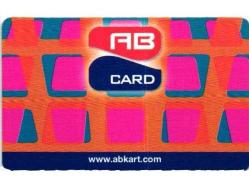 K = UZAK MESAFE ARAMA KARTI ( AB CARD - ÖRNEK ) İNCE  PLASTİK * TEMİZ