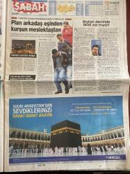 SABAH GAZETESİ DOĞUM GÜNÜ HEDİYESİ - 21 EKİM 2009 - TAM TAKIM 38 SAYFADIR -Sayın Öcalan istediği için geldik diye ifade vermekte ısrar eden beş PKK’lı Sayın‘dan vazgeçince tutuklanmadı-Recep Tayyip Erdoğan PKK’lılara seslendi-Demet Akal’a 15 yaş küçük sevgili-Doğan medya grubu-Murat Demirel-Arda Turan-Cem Garipoğlu dehşet evinde-Münevver Karabulut-Mehmet barlas-İstanbul’da okulda A gribi- ABD’li bilim adamı İsrail casusu çıktı David Nozette-Nihat kahveci-Ahmet Çakar-Edin Dzeko-Mustafa Denizli-Tello-Kartal’ın kurtlarla dansı-derbi cep yakıyor-derbi karaborsacıya yaradı 66 TL’den satışa sunulan kale arkası biletlerin fiyatı 250 TL’ye kadar çıktı-Alex-Dünya yerli derken biz yabancı arıyoruz Gökhan Ünal kendi kendime oynatamam ki-Necati Ateş-Sadece Colman-erkek voleybolunda ilk kez düzenlenen süper kupon mücadelesi İstanbul’un-gökdeniz Karadeniz-Barcelona’da Karadeniz Horonu-cimbom Moskova’da büyük hüsran yaşadı-Burak has Çan-Uğur erdener-ne yaptın Beşiktaş-1 milyon liralık soygun