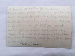 TEKİN AKMANSOY'UN ORİJİNAL FOTOĞRAFI - 18 x  12 cm EBADINDA - TEKİN AKMANSOY, EŞİ MERAL AKMANSOY, KIZLARI ARZU AKMANSOY, HURİYE MERSUK, SOLMAZ ÖZKAN, NEŞE DURU,  BETİL DURU ve ALİ MERSUK BİR MEKANDA TOPLUCA YEMEK YERKEN ÇEKİLMİŞ BİR HATIRA FOTOĞRAFI