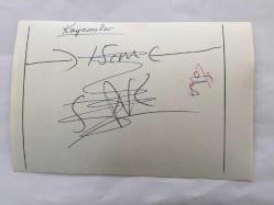 TEKİN AKMANSOY'UN ORİJİNAL FOTOĞRAFI - 18 x  12 cm EBADINDA - TEKİN AKMANSOY, KAYNANALAR DİZİSİ ÇEKİMLERİNDE DEFNE YALNIZ İLE AYNI KAREDE