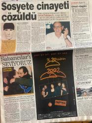 SABAH GAZETESİ DOĞUM GÜNÜ HEDİYESİ - 14 ARALIK 2001 - TAM TAKIM 36 SAYFADIR -Tantan - Koç - Ladin - Fatih Terim - Lucescu - İki Başkan - Daum - İlhan - Hakan - Alpay - Yıldırım - Cevat Tuksavul - Ersin Kartal - Nuri Ergin - Cansun - Metin Tokat - Okay Gönensin - Galya - Ramazan Batary - Prof. Kemal Alemdaroğlu - Prof. Uçak - Sezer - Mustafa Şekeroğlu - İsmail Sarıboğa - Murat Savaş - Güncer Mengü  ABD Ladin kasetini yayınladı - Bir yıl önceden rüyasını gördük - Tantan’a Koç suçlaması - Gelecek sezona belki - Avrupa Ordusu’na Atina’dan mızıklık - Yönetim kaybetti - Tercüme bahanesi - Ben seçim için malzeme olmam - Daum’dan kontra - Amatörce davrandılar - Londra hatırası - Alpay’dan yaylım ateş - Ziraat’tan 2 avans - Sosyete cinayeti çözüldü - Sabancılar’ı seviyoruz - Umut rüzgarı - Hayırlı gelişmeler - Önce fareyi defet… - Azrail Arif’i istedi - Sofraya geç oturan - Ailem gururla beni seyrediyor - Fahişenin intikamı geri tepti - Beyoğlu ışıl ışıl - YÖK’ten komik tercih  Cumhur Başkan -
