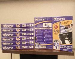 MEMOREX 60 LIK VHS BOŞ KASET ADET FİYATI:250 TL