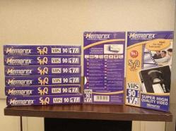 MEMOREX 90 LIK VHS BOŞ KASET ADET FİYATI:300 TL