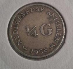 1956 HOLLANDA 3.57 GR 1/4 GULDEN