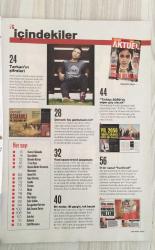 YENİ AKTÜEL – SAYI 253 – 29 EYLÜL / 12 EKİM 2011 – 114 SAYFA – EĞLENCEDEN MODAYA, YEME İÇMEDEN MÜZİĞE... BİLDİĞİNİZ HER TARZI UNUTUN – SONBAHAR-KIŞ TREND ANAYASASI – ORHAN GENCEBAY İLE KOZMİK HAKİKATLER – VAHŞİ DOĞADA FITNESS: SON ZAYIFLAMA YÖNTEMİ TÜRKİYE’DE – 'SON STAR'IN SIRRI NE? – TARKAN’IN ŞİFRELERİ – MİLLİ TAKIMIN KARNESİ: HANGİ FUTBOLCU HANGİ OKULDAN MEZUN? – ÖLÜM LİSTESİNDEKİ ÇEÇENLER AKTÜEL’E KONUŞTU – YOKSA OSMANLI HİÇ GERİLEMEDİ Mİ? – MODERN EVLİYA ÇELEBİ’LER ANLATIYOR: SIRT ÇANTALILAR, SARI CEKETLİLER, ÇOK GEZENLER KULÜBÜ, TANRI MİSAFİRLERİ – TÜRKİYE 2050’DE SÜPER GÜÇ OLACAK – SOSYAL MEDYADA HANIMEFENDİLİĞİ KORUMA TUYOLARI – FACEBOOK VE TWITTER’DA KARİZMA NASIL KORUNUR? – BİR MOTOR, İKİ GEZGIN, TEK BACAK: ENGELSİZLER İÇİN YOLA DÜŞTÜLER – ÇOCUK GELİNLER: TARTIŞMANIN FITİLİ AKTÜEL’DE ATEŞLENİYOR – MERT VİDİNLİ İLE TREND DÜNYASININ NABZI – EN YENİ FOTOĞRAFLAR EŞLİĞİNDE TARKAN’IN ŞİFRELERİ – İSTANBUL’UN BÜYÜK CEO’SU – İÇİNDEKİLER: HAŞMET BABAOĞLU – KÜREDEN KAREYE – TREND KOÇU