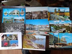 KRT151--45-----AVRUPA ŞEHİRLERİ 9 ADET KARTPOSTAL-