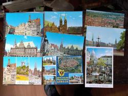 KRT151--46-----AVRUPA ŞEHİRLERİ 9 ADET KARTPOSTAL-