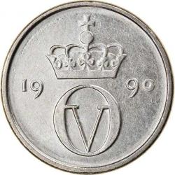 NORVEÇ 10 Öre, 1990 ÇÇT+ 