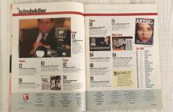 YENİ AKTÜEL – SAYI 135 – 7/13 ŞUBAT 2008 – 98 SAYFA – “PKK’YI YÖNETEN TÜRKLER” – “ÖCALAN DA ERGENEKONCU VE GÖREVİ SÜRÜYOR” – PAPA SUİKASTINDA İKİ AĞCA MI VARDI? – ÜNLÜ LİDERLERİN AŞK MEKTUPLARI – KANSERİ NEZLE YAPAN MAKİNE – TESTİ ÇÖZ YANITI BUL – NAMAZIN ORTASINDA KALP KRİZİ SENARYOSU – DÜNYANIN İLK “BAŞTAN ÇIKARMA OKULU”NDAN TÜYOLAR – AŞK LİSESİ HER YIL 1000 MEZUN VERİYOR – “FEMİNİZM CAZİBEYİ BOZDU” – “MUTLU AŞKLAR DA GEVEZE OLUR” – “SON DERS”İ RAMBO DA İZLESİN – “TURBANA FRANSIZ ÇÖZÜMÜ” – “VELLİ KÜÇÜK, ÇOK KÜÇÜK!” – MÜDAHALE ETMEK FARZDI – SIFIRIN ALTINDA ‘-18’ GECELER – “KARAKOLA BİLDİRMEYEN ÂŞIK OLAMAZ” – TANITIRAYIM, MÜSTAKBEL KANSERLİ HÜCRENİZ – TÜRKİYE’NİN HEDEFİ 2 M. 26 CM – UFO GÖREN MASUM BEKÇİ – “SON JEOLOJİK ZAMAN”A GİRDİK – DÜNYANIN KABUĞU SOYULACAK – MIGRENE VE YORGUNLUĞA NÖRAL TERAPİ – BAYRAMPAŞA’NIN CEZASI DOLDU – JULIETTE BINOCHE: “HUZURUMUN YEDİ ANAHTARI” – GRİPTE SCHENGEN ÜLKESİYİZ – DENESE BİLE GÖZ DÖVMESİ YAPTIRMAYIN