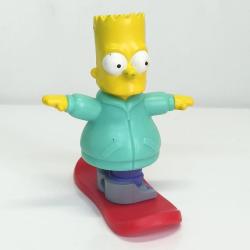 The Simpsons Snowboard Bart Simpson Burger King Figür Oyuncak 2012
