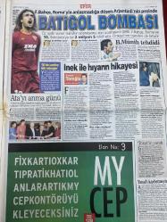 SABAH GAZETESİ DOĞUM GÜNÜ HEDİYESİ - 3 MAYIS 2002- TAM TAKIM 36 SAYFADIR - Cevdet Akçay-Turgut Özal-Güngör Mengi-Nezin sırları ortaya çıktı-11 generalin huzurunda mumyalandı-80.000.000 dolarlık rüzgâr Tüneli-eşitlik sancısı-Çankaya kararlarına yargı yolu-üç kişiyi öldürdü 1 saat yatıp çıktı-Avrupa birliği nihayet hatasını düzeltip PKK ve DHKP-C terör örgütü listesine girdi teröristler apar topar bayrağı indirdi-Aysun Kayacı-Deniz Akkaya-Selin Toktay-Hande Ataizi-Güzide duran-Ayşe Arman-Petek Dönçöz-Selin Toktay-Ebru Şallı-Çağla Şikel-Hülya Avşar-Demet Şener-Rıfat Eken-Yakup İnekçi-Rahmi Özdemir-Aslan Aktaş-Mustafa Taşar-Sergen Bilmecesi-Fatih Terim-Doğan Koloğlu-Refik Akan-Erman Toroğlu-Batistuta-Esentepe Olimpiyat stadı-Fikret Ünlü-Vasco de Gama-Bilal Kutlualp-Lucescu-Eriksson-Cüneyt Köryürek-Ömer çubukçu yarı finalist-İlhan Şeşen-Muazzez ersoy-Balina sanığı YakupReisoğlu-Salih kölge-başımın yalanmış bu Türk askeri kim-Sedat Sertoğlu-iki askeri sorun-Necati Ocak-kani tutan yandı-halkı
