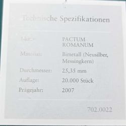 Litvanya 2 Euro Specimen 2007