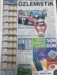 SABAH GAZETESİ DOĞUM GÜNÜ HEDİYESİ - 7 MART 2003- TAM TAKIM 36 SAYFADIR -Gülse Birsel - Aydın Doğan - Halit Cıngıllıoğlu - Vural Akışık - Emel Çakuboğlu - Ecevit - Servet Yıldırım - Çanakcı - Mete Tansu - Seks satar mı yasaklatır mı - Biri romantik öteki erotik - İşte skandal operasyonun kare ası - Suçu Ecevit’in üzerine attılar - Yeni yöneticileri tehdit ettiler - Faizde rahatlatan indirim - Hazine’nin başına Çanakcı geliyor - Önce dünyayla sonra vatandaşla buluştula—Ergun Babahan-İsmet İnönü-Mevhibe Hanım-Sevda Ferdağ-Mehmet Çalışkan-Tamer Yiğit-AKP’nin yanlışı-Hiç evlenmedim İnönü’ye aşıktım-Beni sevmediler yalnız beğendiler-Pusudaki Ali Bulaç ne bilsin düelloyu-Bu test son karar için-Kıbrıs Jale için birleşti-Aktüel yoksa kalsın