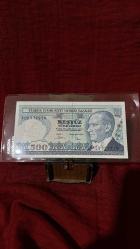 7. EMİSYON 500 LİRA A21 777779 ÖZEL SERİ ÇİL