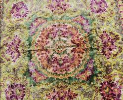 BÜYÜK BOY 1940 LARDAN ANTİKA İPEK FLOŞ DUVAR  HALISI